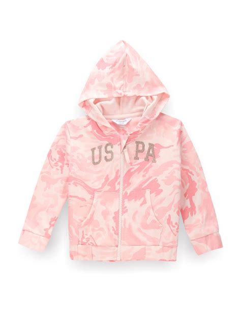 Girls Hooded Cotton Sweatshirt – U.S. Polo Assn. India