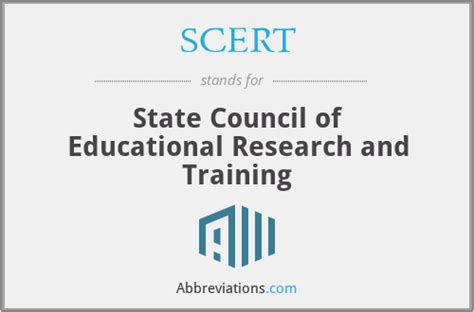 Image result for SCERT Stand For