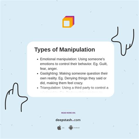Image result for Manipulation Examples