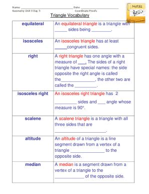 Fillable Online Isosceles And Equilateral Triangles Worksheet Fax Email ...