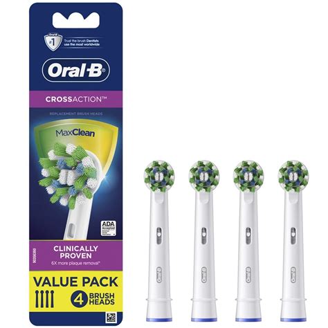 Buy Oral-B Cross Action Electric Toothbrush Replacement Brush Heads ...