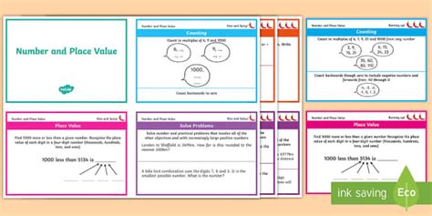 Year 4 Maths Place Value Chilli Challenge Cards