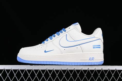 Nike Air Force 1 07 Low Supreme Off White Blue AE1686-111 - Air Force 1 ...
