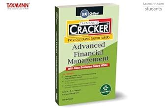 Buy Taxmann's CRACKER for Advanced Financial Management (Paper 2 | AFM ...