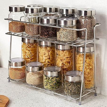 Buy NH10 DESIGNS Tabletop Spice Rack For Your Kitchen_Countertop Spice ...