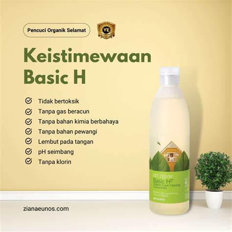 Kegunaan Dan Testimoni Basic H Shaklee : Pembersih Organik Terbaik - Shaklee Basic H