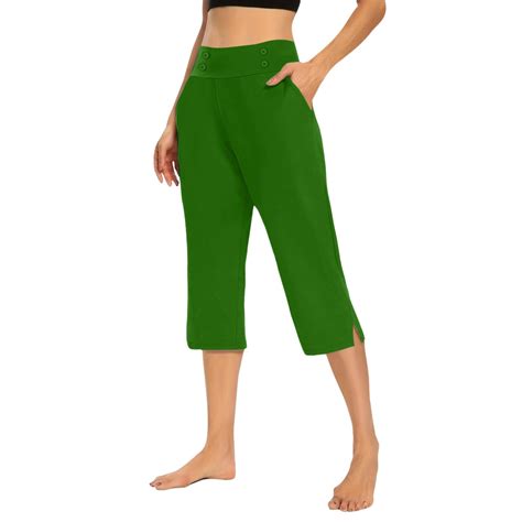 Audhol Cropped Pants for Women, Pants for Women High Waisted Crop Work ...