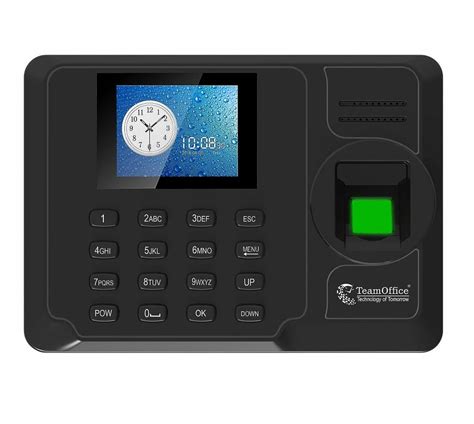 Biometric Attendance System - Time Office z200bw Black Fingerprint ...