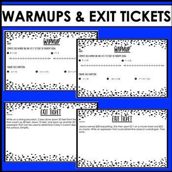 Adding Integers Guided Notes Homework Assessment Print Only | TPT