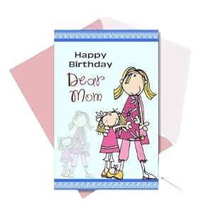 Alwaysgift Mom Special Happy Birthday Greeting Card with Envelopes ...