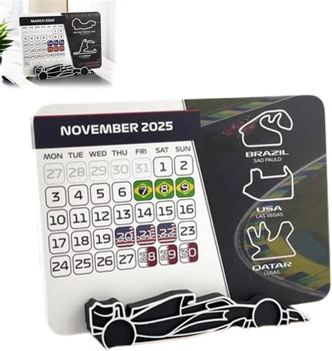 LAILIANG F1 2025 Calendar, 2025 Desktop Calendar for Formula India | Ubuy