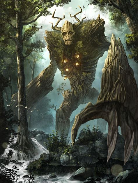 forest monster drawing