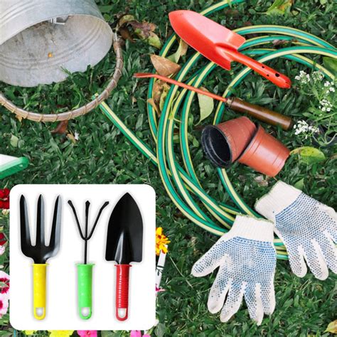 1768 Colorfull Garden Tool Set Set of 3Pc - DeoDap