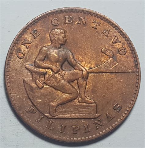 High Grade 1944-S One Centavo Filipinas United States of America US ...