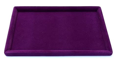 Girija Purple 12x8 Velvet Display Tray : Amazon.in: Home & Kitchen