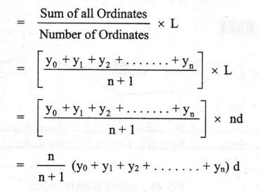 Calculation of area by offsets from base line - Determination of areas ...