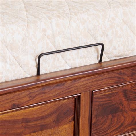 Buy Ivan Sheesham Wood King Bed with Hydraulic Storage - Brown from ...