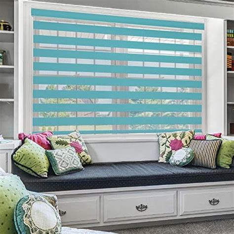 ZEBRA BLINDS Polyester Curtain Blinds for Windows and Doors with Dual ...