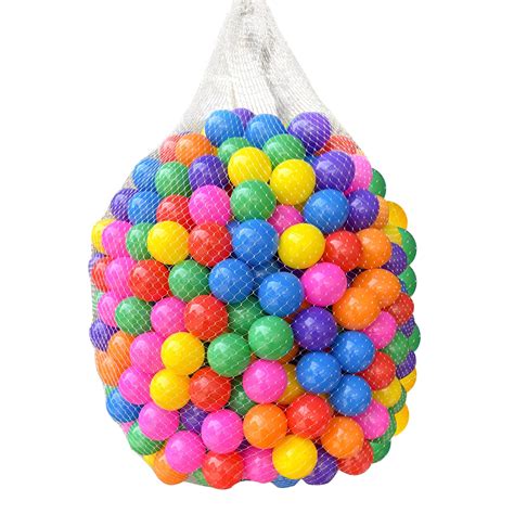 200 Count Plastic Soft Plastic Ball Pit Balls Colorful Play ...