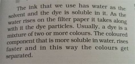 How will you separate the component of black ink using the ...