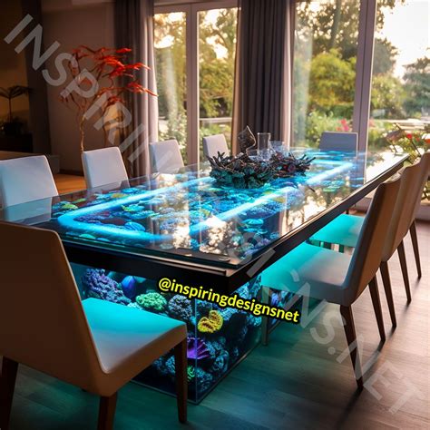 Aquarium Dining Tables: Unique and Inspiring Designs