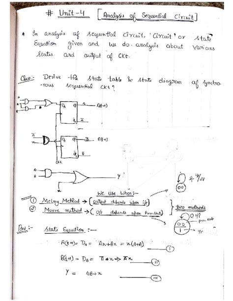 Sequential Circuit UNIT-4 - Unit 4 Analysis of Sequential Circuit In ...