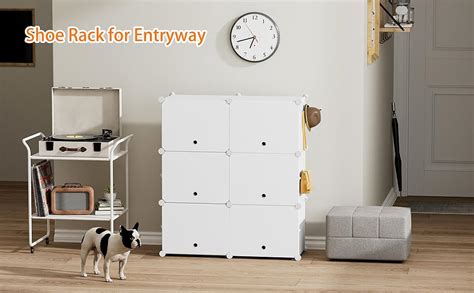 Ticoh 6 𝐒𝐡𝐞𝐥𝐟 DIY Shoe Rack Box Organizer | Multi-Purpose Plastic Shoe ...