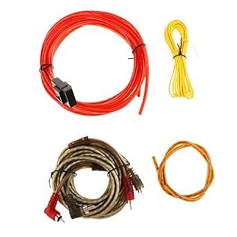 ATORSE® Car Subwoofer Sub Amplifier Amp Rca Wiring Kit Power Cable 126 ...