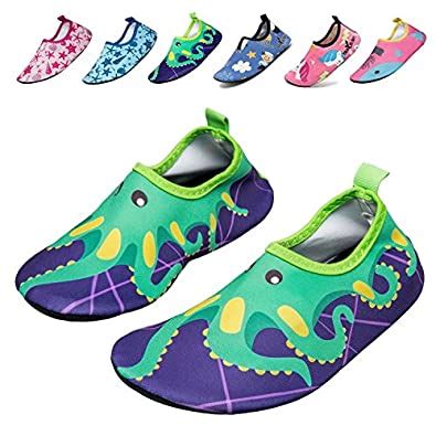 UMmaid Kids Toddler Water Swim Shoes Barefoot Aqua Socks for Beach Pool ...
