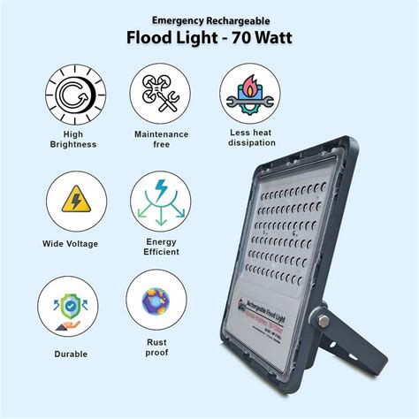 LED Rechargeable Flood Light - Rechargeable LED Flood Light,70 Watt ...
