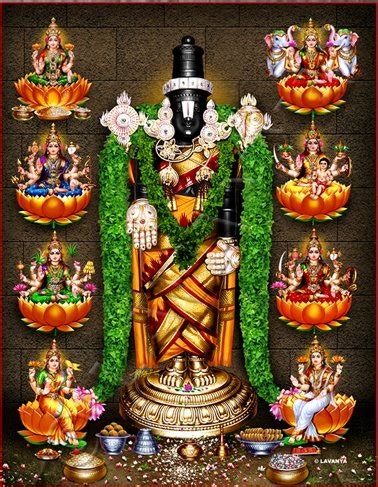 Lavanya Lord Tirupathi With Ashtalakshmikal Photo Frame : Amazon.in ...