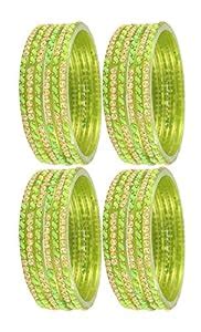 Buy ZULKA Get your traditions Sleek Glass Bangles for Women & Girls ...