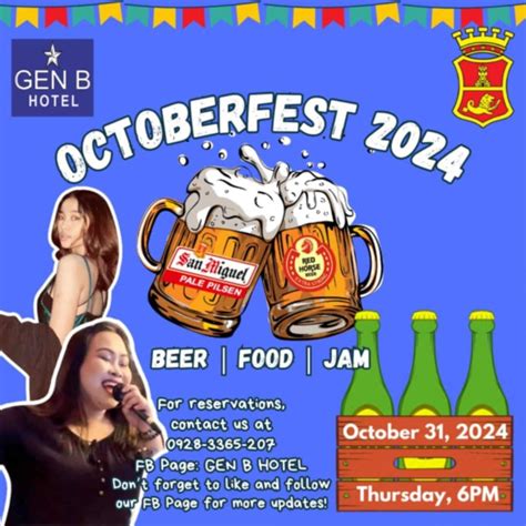 Gen B Resort Hotel October Fest 2024, GEN B Resort Hotel, Iloilo, 31 ...