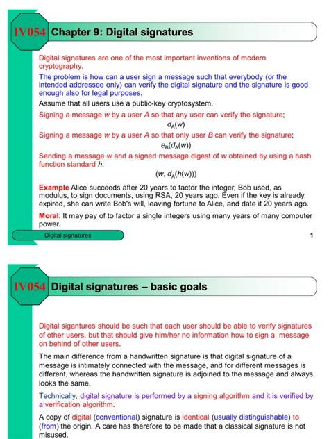 CHAPTER 09 - Digital Signatures | PDF | Public Key Cryptography | Key ...