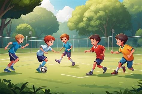 Kids Playing Sports 的图像结果