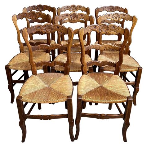 6 French Provincial Country Style Ladder Back Dining Chairs at 1stDibs ...