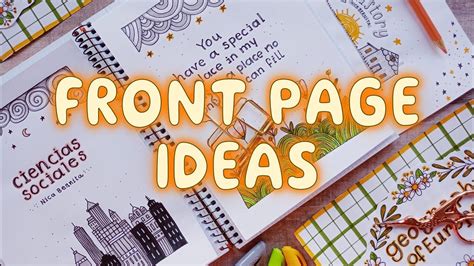 Image result for Front Subject Notebook Design