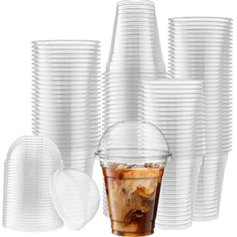 ELEGANTDISPOSABLES [50 Sets - 12 Oz] Crystal Clear Plastic PET Cups ...