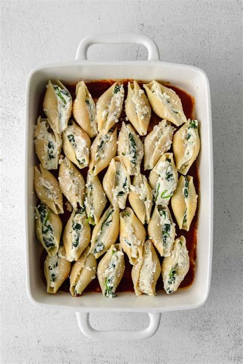 Ricotta Stuffed Shells - The Cheese Knees