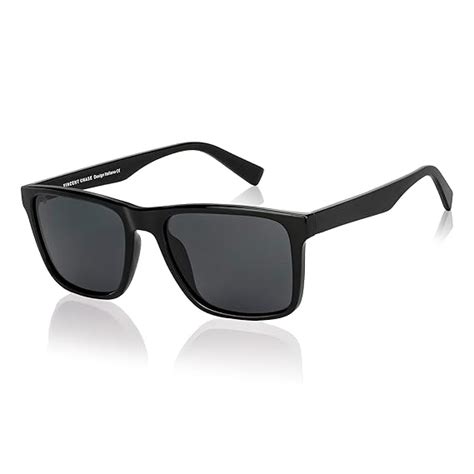 Buy Vincent Chase By Lenskart | Black Full Rim Square | Polarised ...