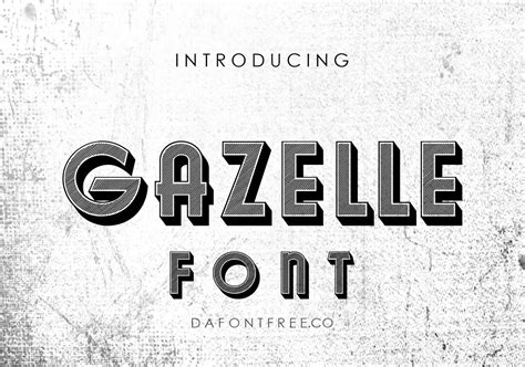 Gazelle Font - Cool Fonts Guru