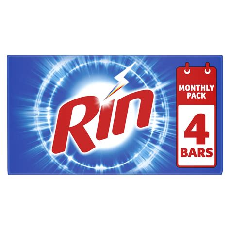 RIN Detergent Bar - 250 g (Pack of 4) : Amazon.in: Health & Personal Care
