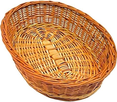 INDIANA CRAFTS (First Quality) Oval Deep Cane Bamboo Basket | Fruit ...