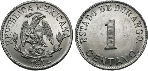 Mexico (Revolutionary), Durango. 1914. 1 centavo. Gem BU, amazingly ...