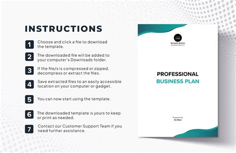 Professional Business Plan Template 的图像结果