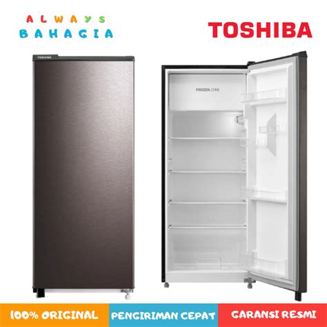 Jual TOSHIBA GR-RD235CC-DMF Kulkas 1 Pintu | Kapasitas 179 Liter | Shopee Indonesia