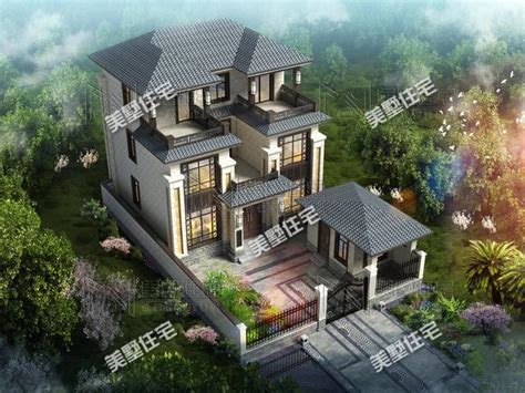 2款富豪专属新中式别墅设计方案图，家大业大的自建有面子_盖房知识_图纸之家