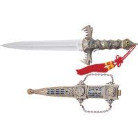 Master Cutlery Mongolian Fantasy Dagger Fixed Blade Knife,8in | Free ...