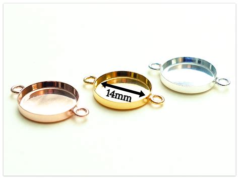 23cm 18K Rose Gold vergoldete Silber Cardano Armband Basis mit 14mm ...