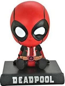 HEARTWIN Deadpool Moving Head Bobblehead Spring Dancing Bobble Spring ...